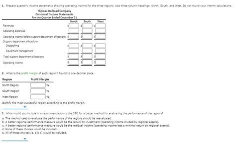 Solved Profit Center Responsibility Reporting For A Service Chegg