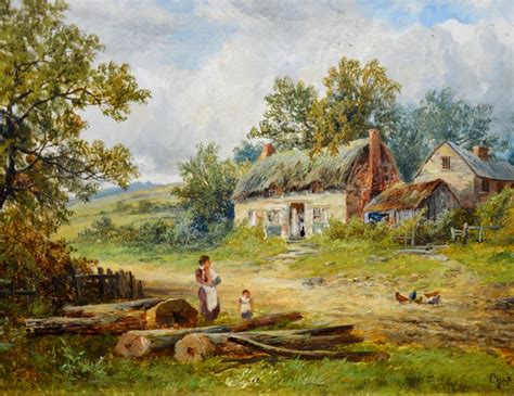 Charles Leaver Shaw - A Summer Afternoon - 19th Century English Victorian Landscape Oil Painting ...