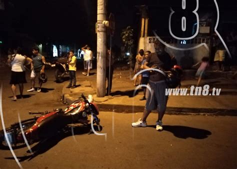 Managua Motociclista Ebrio Irrespeta Se Al De Alto Y Provoca Accidente