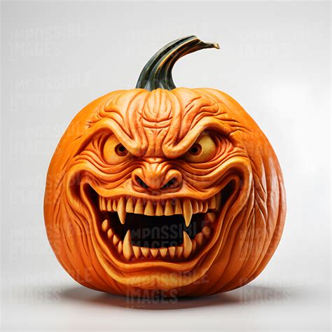 Scary halloween pumpkin - Impossible Images - Unique stock images for commercial use.