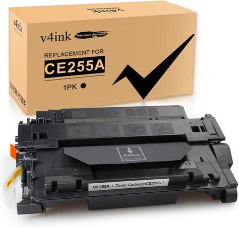 V4ink Compatible Ce255a Toners Cartridges Printer Replacement For Hp 55a 55x Ce255a Ce255x Black