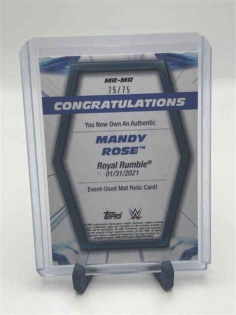 2021 Topps WWE Women S Division Mat Relics Royal Rumble Orange MR MR