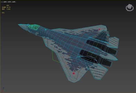 3d Model 4 Coatings Of Sukhoi Su 57 Felon Stealth Fighter Vr Ar Low Poly Cgtrader