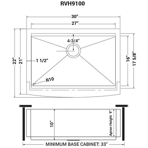 30 Inch Apron Front Workstation Farmhouse Kitchen Sink 16 Gauge