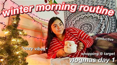 5 Am Productive Winter Morning Routine 2023VLOGMAS DAY 1 Christmas