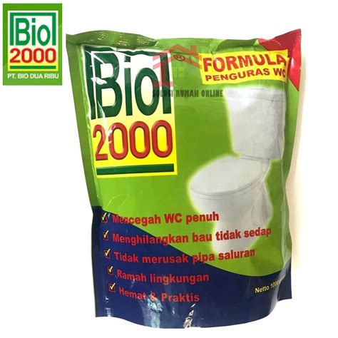 Jual BIO 2000 Kuras WC 1000 Gram BIO2000 Penguras WC Tanpa Sedot 1 Kg