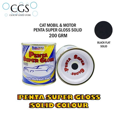 Jual Cat Penta Hitam Doff Gram Penta Black Doff Cat Motor Hitam