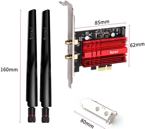 Fenvi Fv Axe Wi Fi E Ax Pcie Network Card Bluetooth Heat