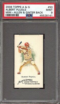 Albert Pujols Topps Allen And Ginter Mini A G Back Graded