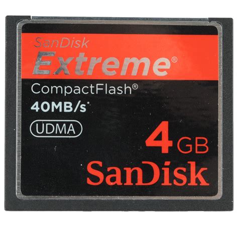 Sandisk 4GB Extreme 40MB S UDMA Compact Flash CF Memory Card At KEH