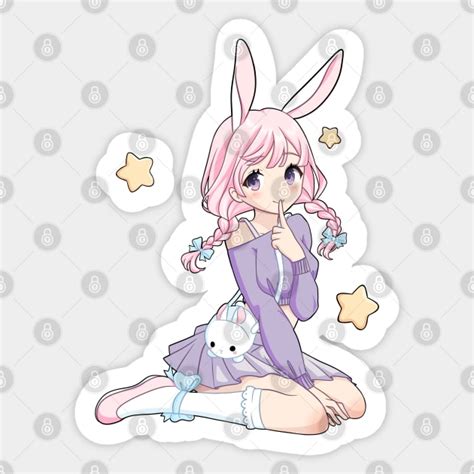 Anime Bunny Girl Anime Girl Sticker Teepublic