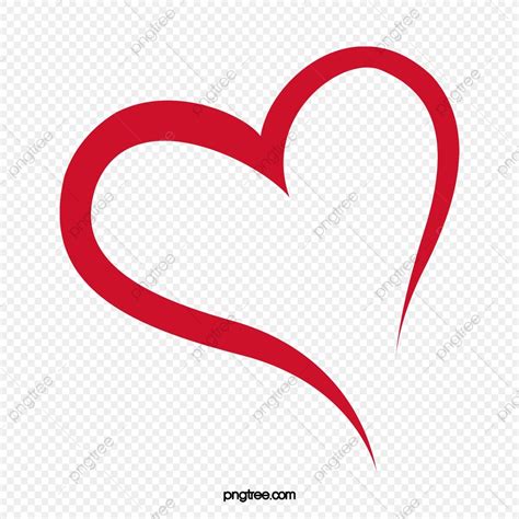 Contorno Del Corazón Rojo Png Corazón Rojo Forma De Corazón Png Y