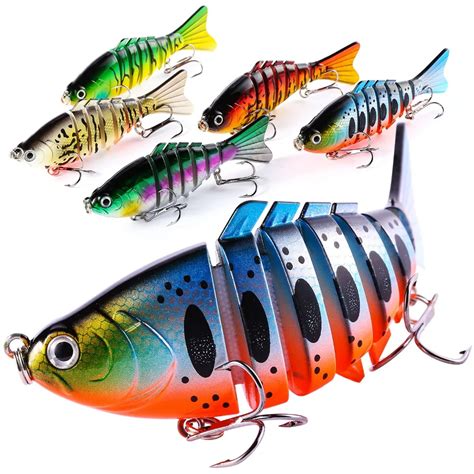 Sougayilang Pc Swimbait Fishing Lure Multi Jointed Segment Artificial