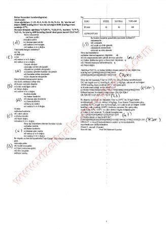 Buhar Kazanları Sınav Soruları Ve Cevapları Vize ve Final Soruları