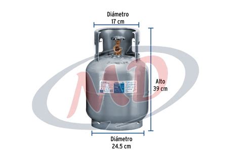 TANQUE CILINDRO PORTÁTIL PARA GAS LP 4KG 9LB FOSET Moreno Diesel