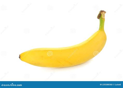 Ripe Banana Isolated On White Background Stock Photo Image Of