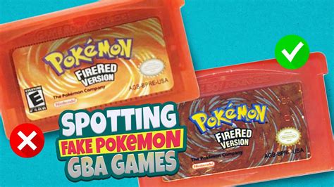 How To Spot Fake Pokemon Gba Gameboy Advance Games Youtube