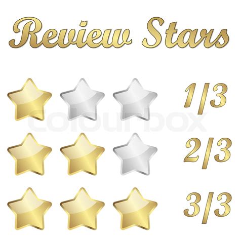 review stars | Stock vector | Colourbox