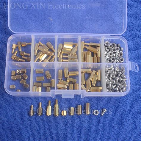 200 pcs M3 PCB Espaçador De Latão Standoffs Hex Rosca Fêmea do Sexo