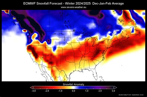 Winter 20242025 Snowfall Predictions More Snow Is Now Forecast Over