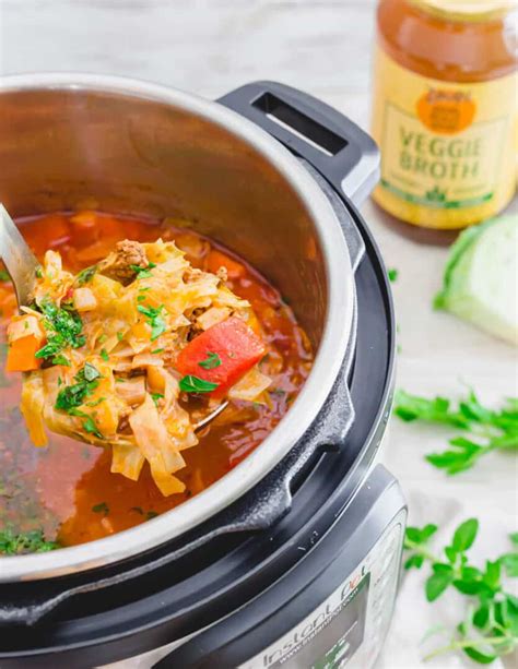 Instant Pot Cabbage Soup Recipe Running To The Kitchen