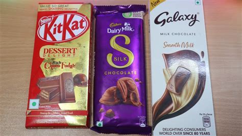 Chocolate Lovers Love Unboxing Dairymilk Silk Kit Kat Galaxy Bar