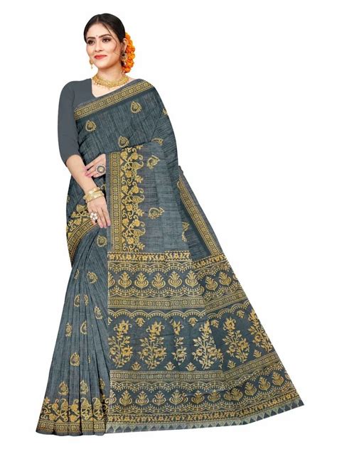 VIHA Printed Daily Wear Pure Cotton Saree 5 5 M At Rs 499 In Jetpur