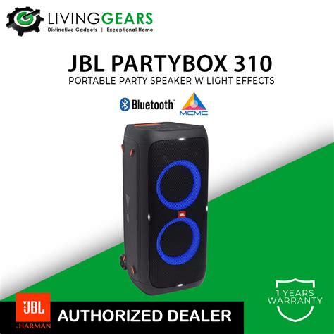 JBL PartyBox 310 Portable Party Speaker With Dazzling Lights And