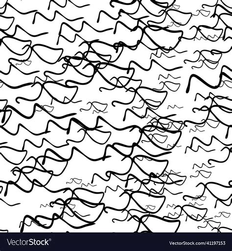 Seamless pattern with sketch squiggle Royalty Free Vector