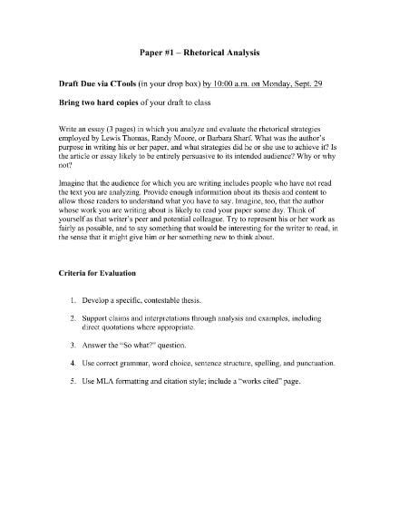 How To Makecreate A Rhetorical Analysis Essay Templates Examples 2023