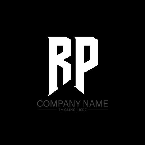 Diseño De Logotipo De Letra Rp Letras Iniciales Del Icono Del Logotipo