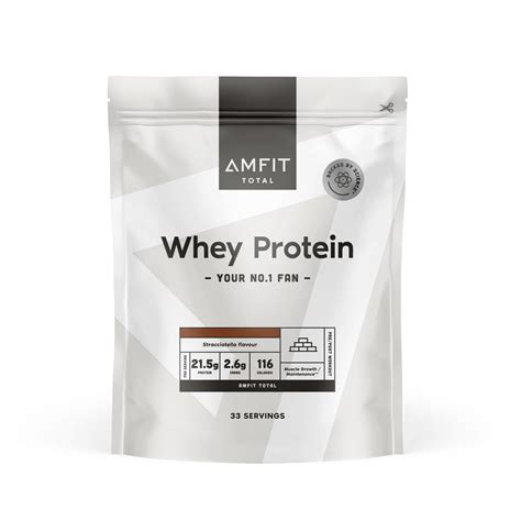 Amazon Brand Amfit Nutrition Whey Protein Powder Strawberry Milkshake Flavour 75 Servings 227