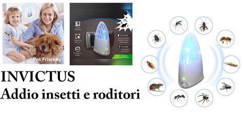 Invictus Repellente Ultrasuono Per Allontanare Topi Zanzare