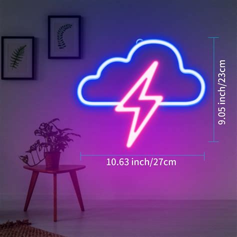 Neon Signs For Bedroom Jtlmeen Cloud And Lightning Neon Lights For