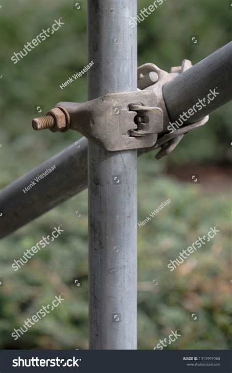 Scaffolding Pipe Clamp Parts Important Part Stock Photo Edit Now