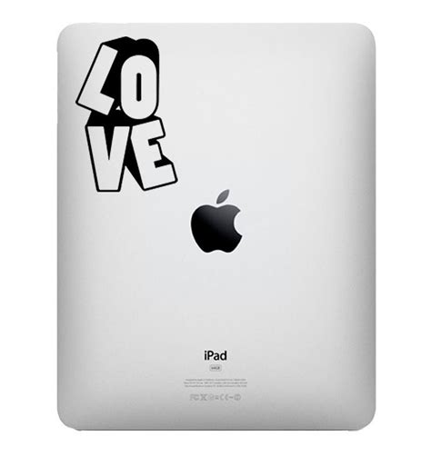 Love Vinyl Decal For Ipad Ipad Ii Tablet Stickers By Ellystudio