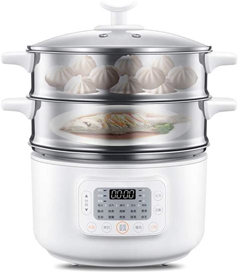 Electric Steamers，stainless Steel 3 Layer Food Steamer Large Capacity