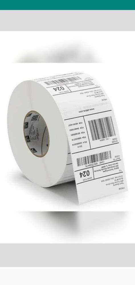 Paper White Printed Barcode Label Sticker Roll At Rs 300 Roll In Vasai