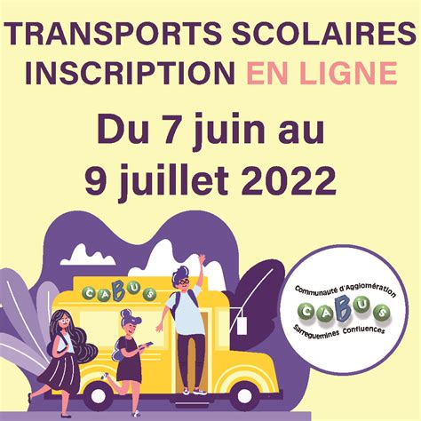 Inscriptions En Ligne Aux Transports Scolaires Rentr E Casc