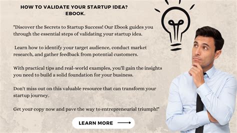 How To Validate Your Startup Idea E Book