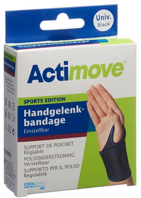 Actimove Sport Support De Poignet R Glable Pce Commander En Ligne