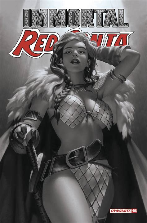 Apr Immortal Red Sonja Cvr O Copy Foc Incv Yoon B W