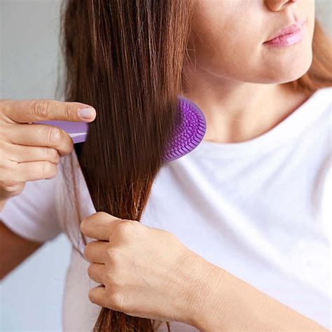 Hairbrush With Hole In Center Parting Brush For Hair Boar Hair Brush