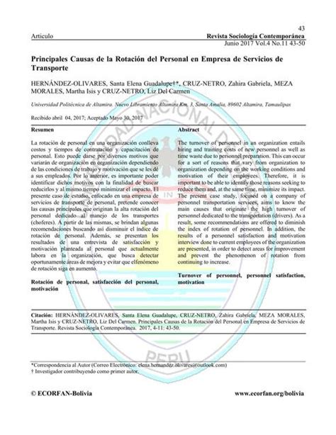 Principales Causas De La Rotaci N Del Personal En Empresa De Servicios