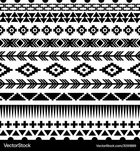 Seamless aztec pattern Royalty Free Vector Image