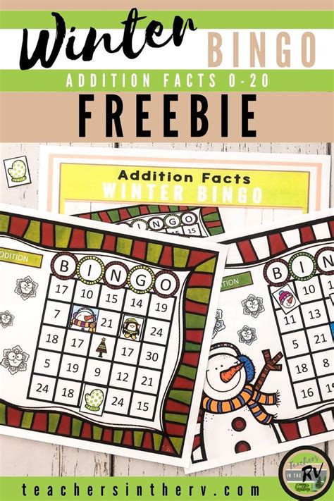 Free Printable Addition Bingo Game