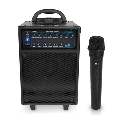 Pyle Pwma930ibt Wireless Portable Pa System With Mic And 30 Pin Ipod