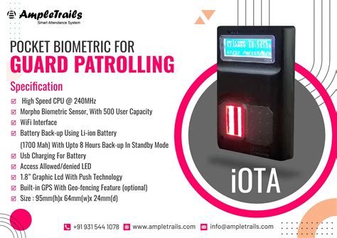 Biometric Fingerprint RFID Guard Patrol Tour Monitoring System