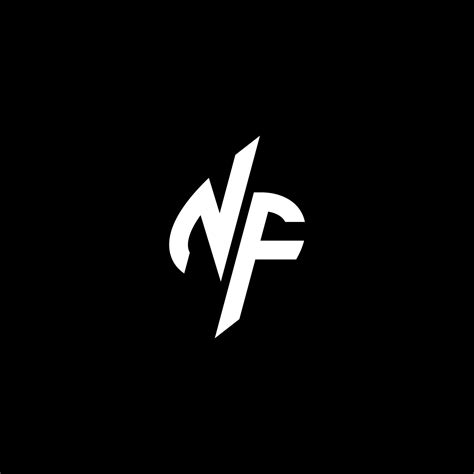Nf Monogram Logo Esport Or Gaming Initial Concept Vector 34902056