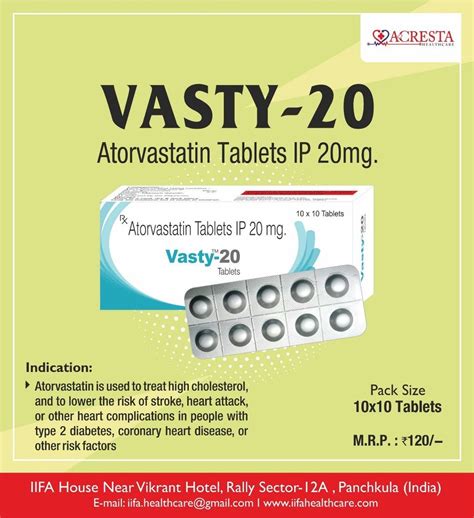 Atorvastatin Mg Tablets At Rs Stripe Atorvastatin Tablet In